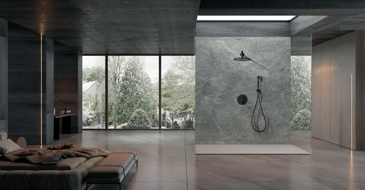 Conjunto de ducha termostático empotrado Nápoles Imex – imagen 7 de 11