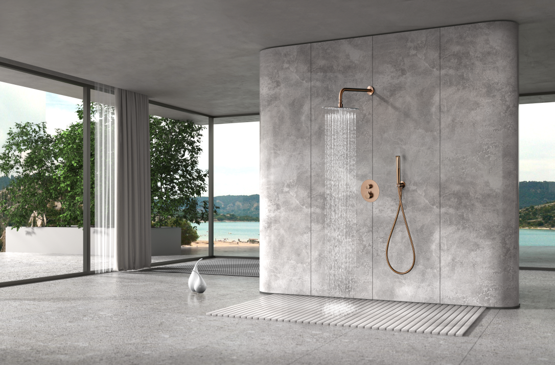 Conjunto de ducha termostático empotrado Nápoles Imex – imagen 5 de 11