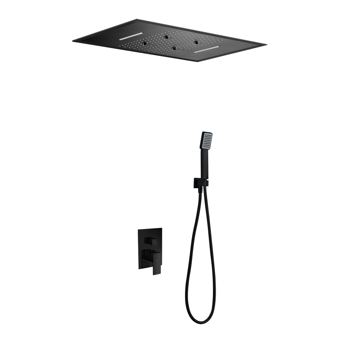 Columna de ducha empotrada Sumatra con premarco negro Imex – imagen 2 de 4