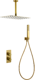 Conjunto de ducha termostático empotrado Sassari Imex – Oro cepillado