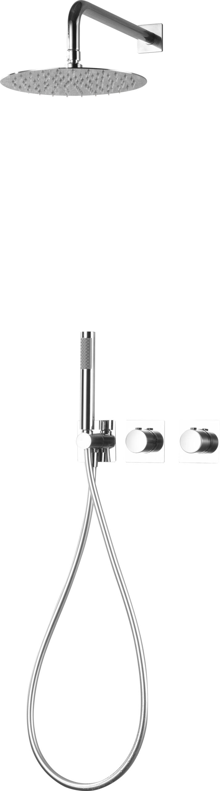 Conjunto de ducha termostático empotrado Tíbet Imex – Cromo