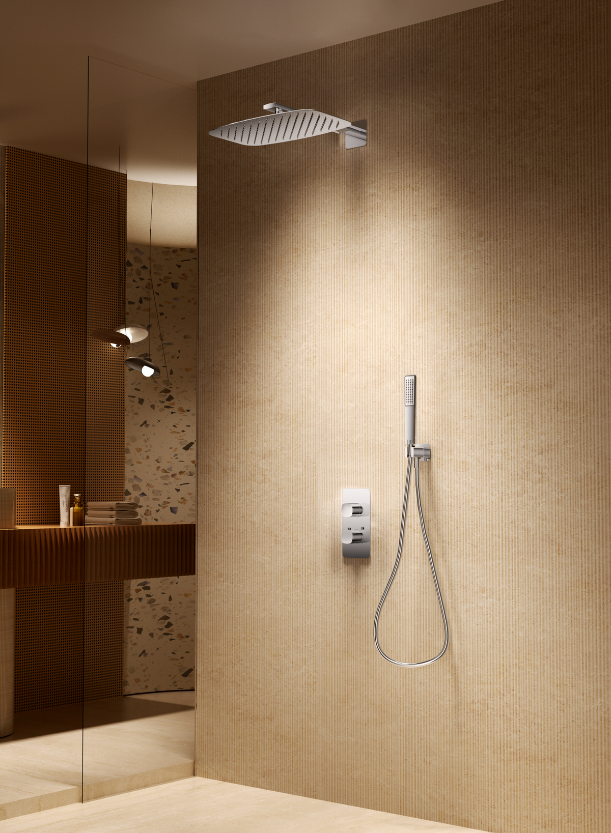 Conjunto de ducha termostático empotrado Toscana Imex – imagen 13 de 20