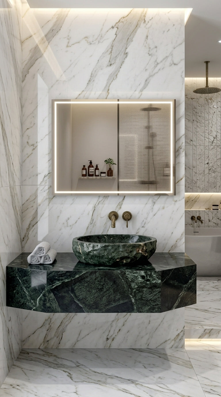Espejo de baño LED rectangular con luz frontal Cedrus – imagen 3