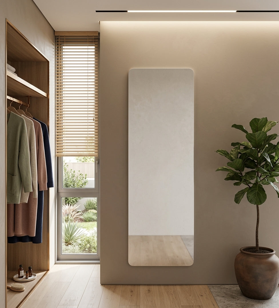 Espejo de baño rectangular sin luz Lisa canto redondo – imagen 3