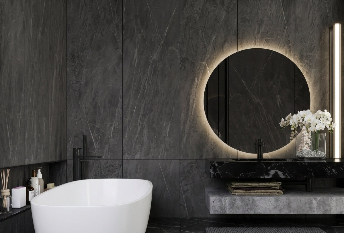 Espejo de baño LED redondo retroiluminado Dian – imagen 5