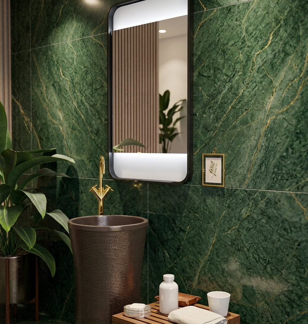 Espejo de baño LED rectangular retroiluminado Aira – imagen 1