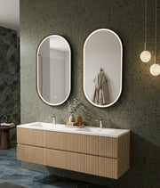 Espejo de baño LED ovalado con marco iluminado Rio – imagen 2