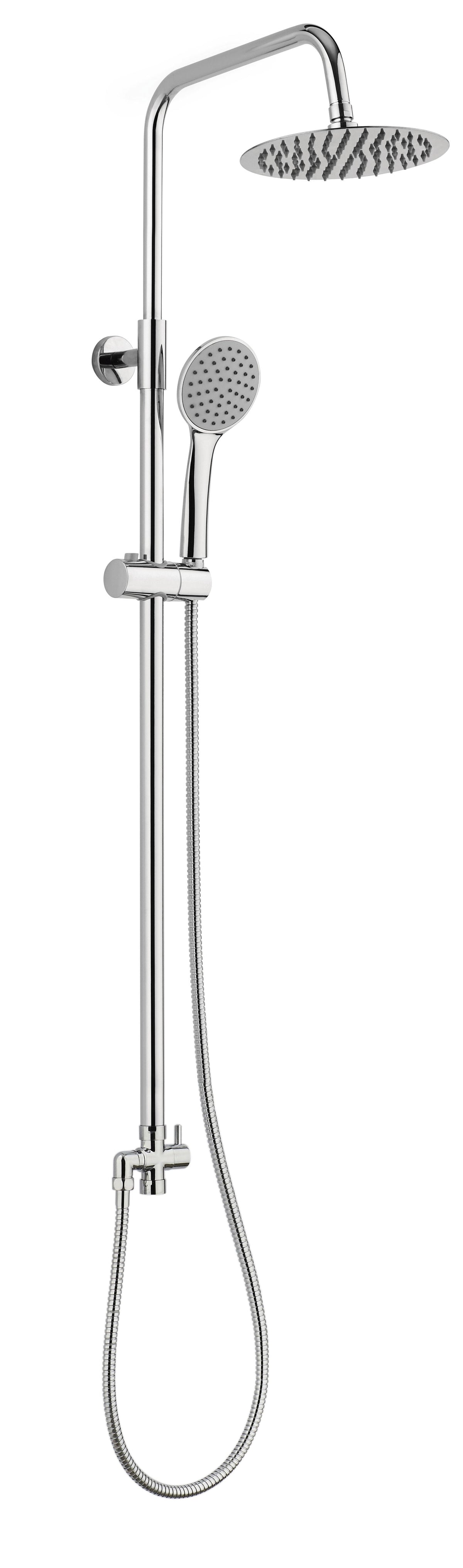 Columna de ducha serie Ergos (Sin grifería Incorporada) cromado KÄLLA – 25 cm – imagen 1