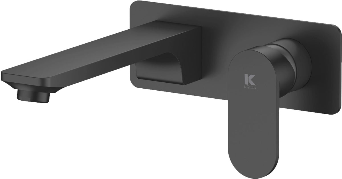 Grifo de lavabo empotrado serie Legend KÄLLA – Negro mate