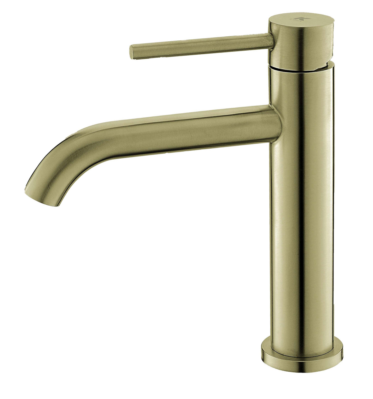 Grifo de lavabo serie Plenum KÄLLA – Oro cepillado