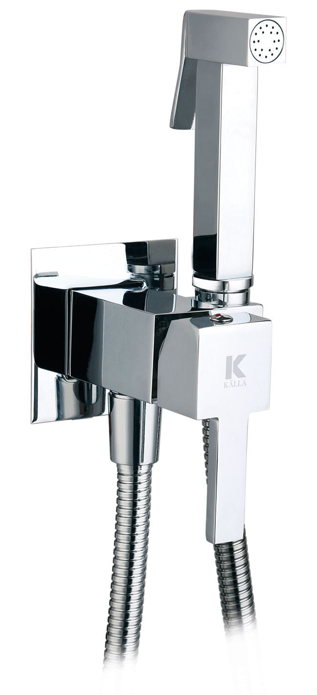 Grifo de bidé serie Skara en negro KÄLLA – Cromo