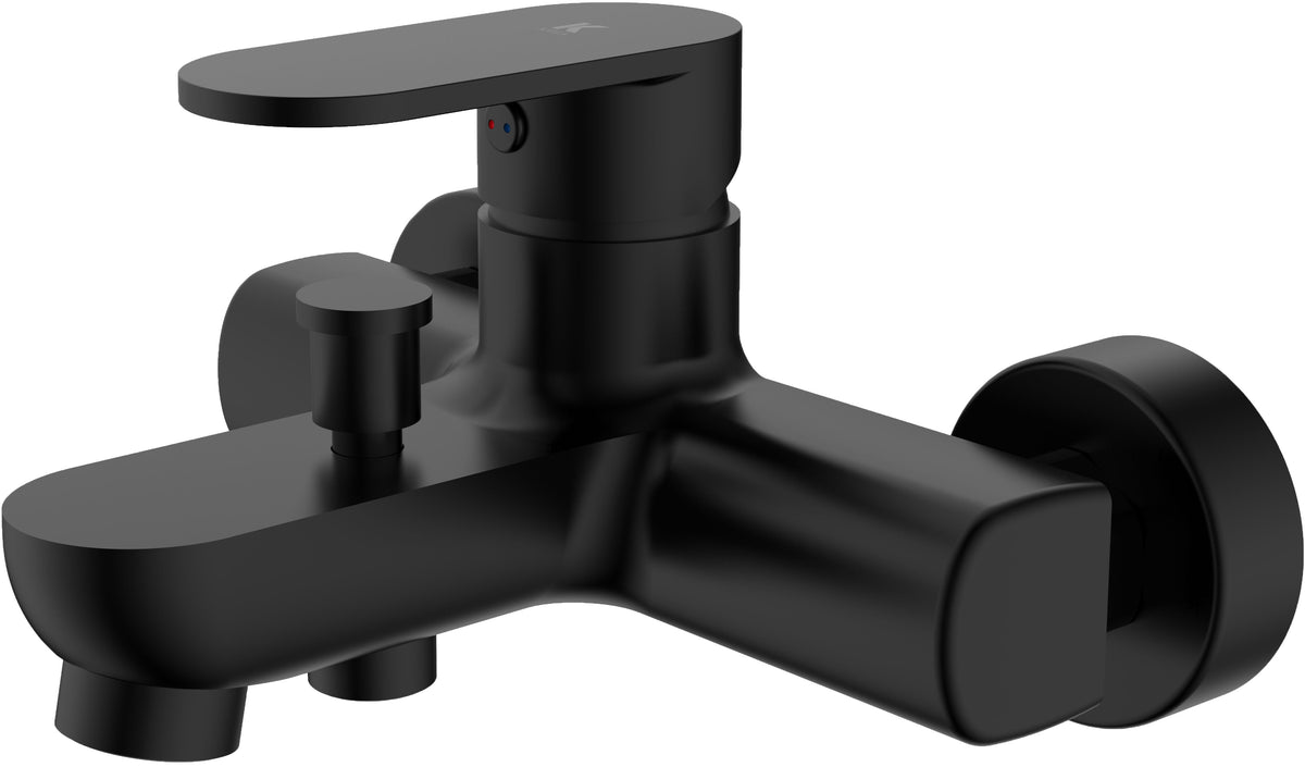 Grifo de bañera y ducha serie Legend KÄLLA – Negro mate