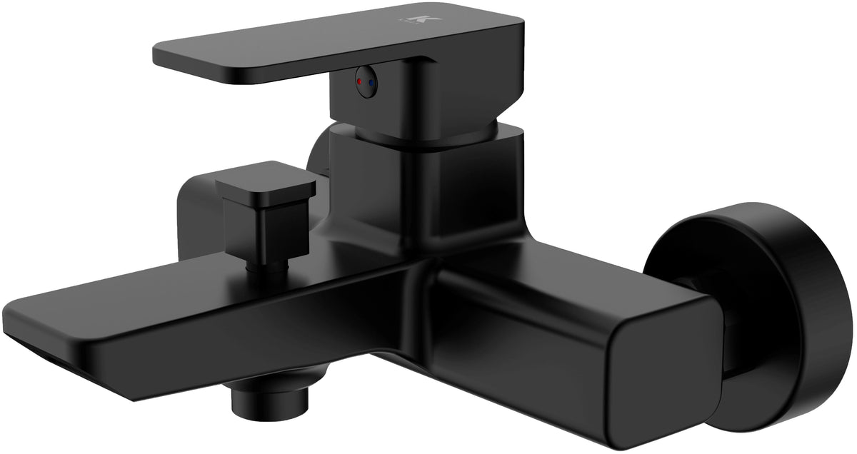 Grifo de bañera y ducha serie Skara KÄLLA – Negro mate