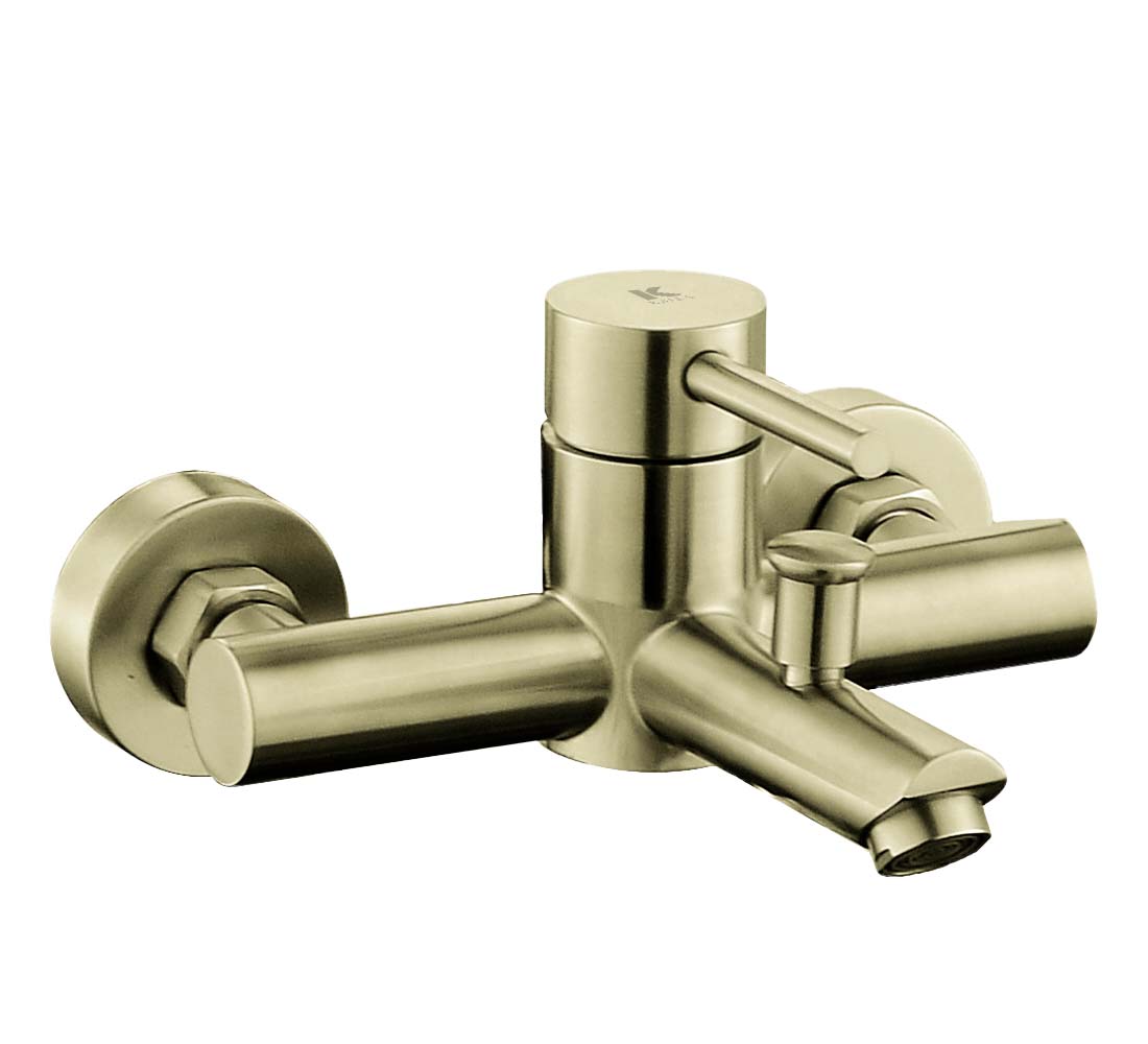 Grifo de bañera y ducha serie Plenum KÄLLA – Dorado