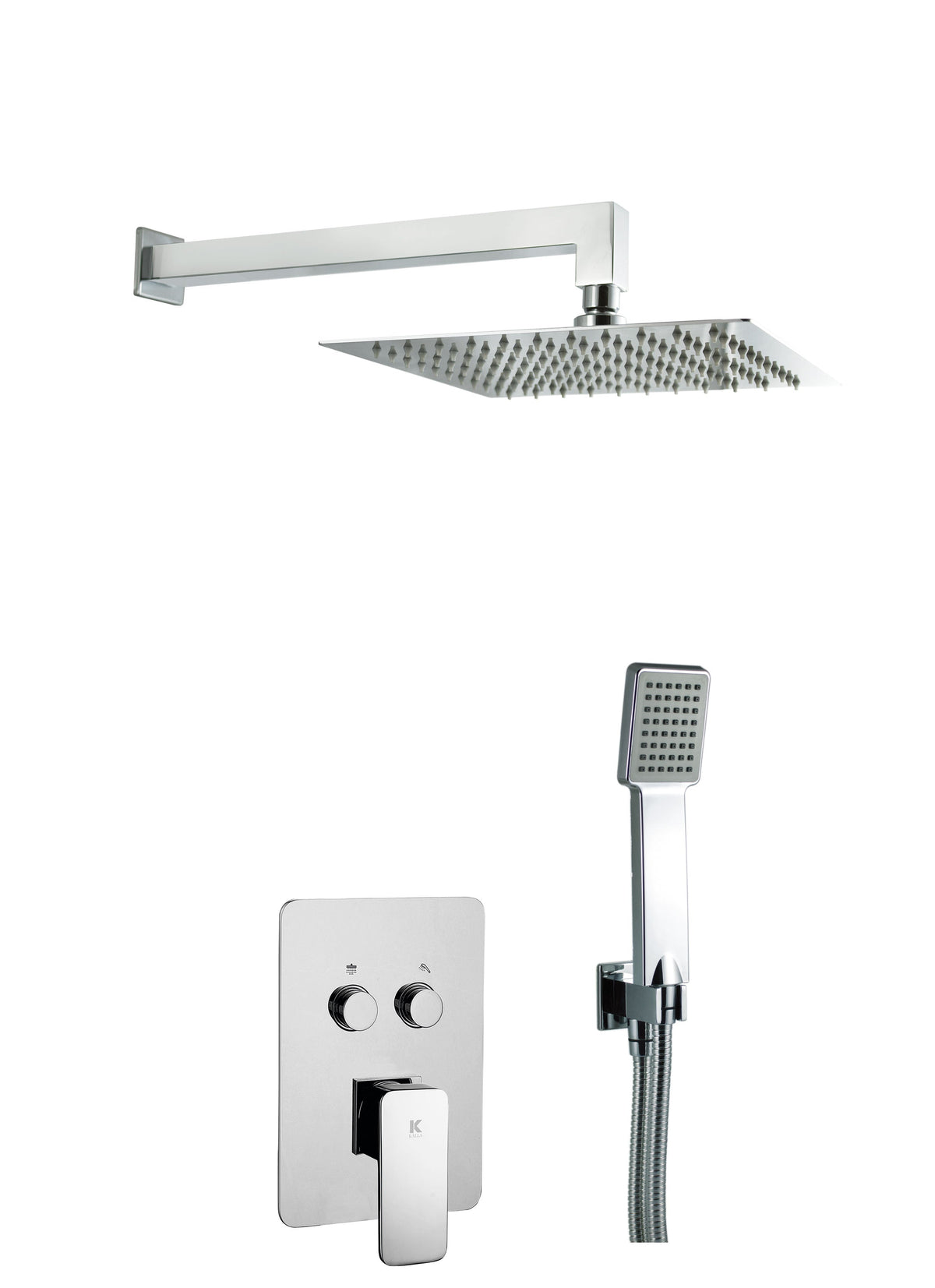 Conjunto de ducha empotrada con 2 vias pared | Serie SKARA [KÄLLA®]