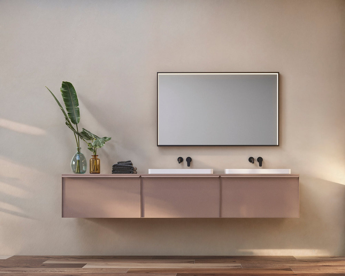 Espejo de baño LED rectangular con marco iluminado Ability – imagen 2