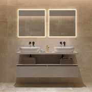Espejo de baño LED rectangular con marco iluminado Boston – imagen 1
