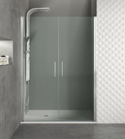 Mampara de ducha abatible Open transparente 77-169 cm GME – Cromo