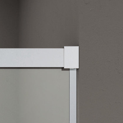 Mampara de bañera corredera frontal con lateral Basic frost GME – Cromo – imagen 2