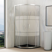 Mampara de ducha corredera semicircular Titan frost GME