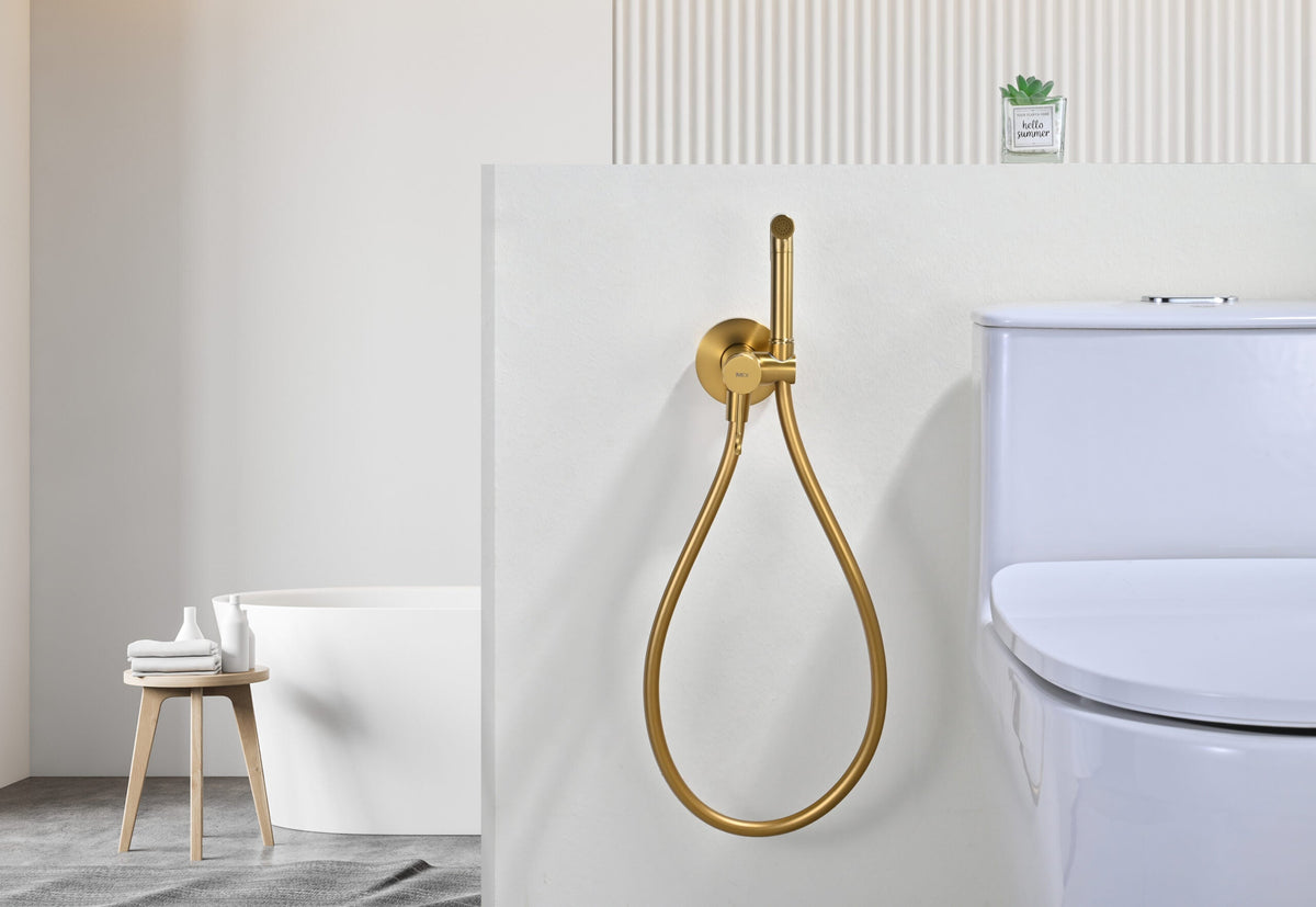 Grifo de bidé empotrado Bless IMEX – Oro cepillado – imagen 7