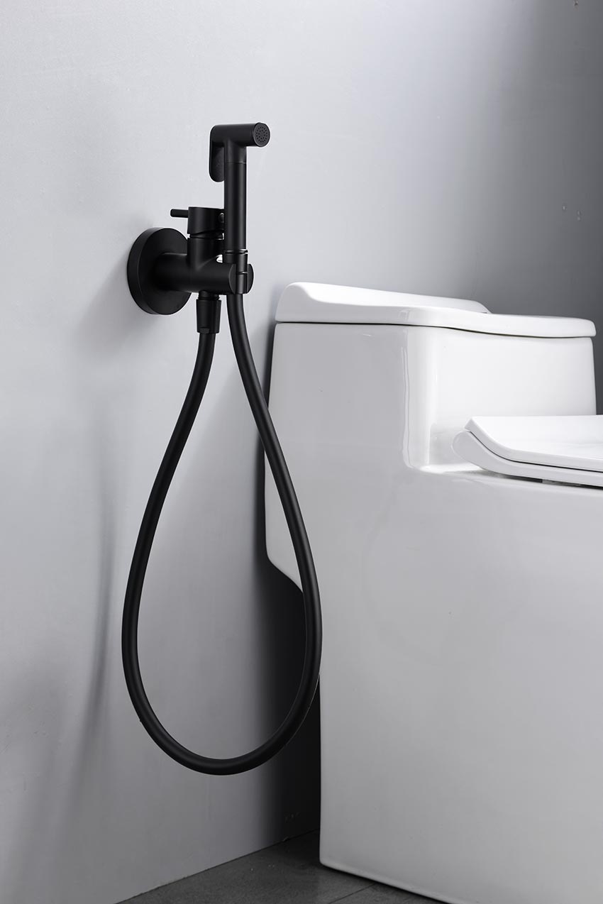Grifo de bidé empotrado Múnich cromo IMEX – Negro mate – imagen 7