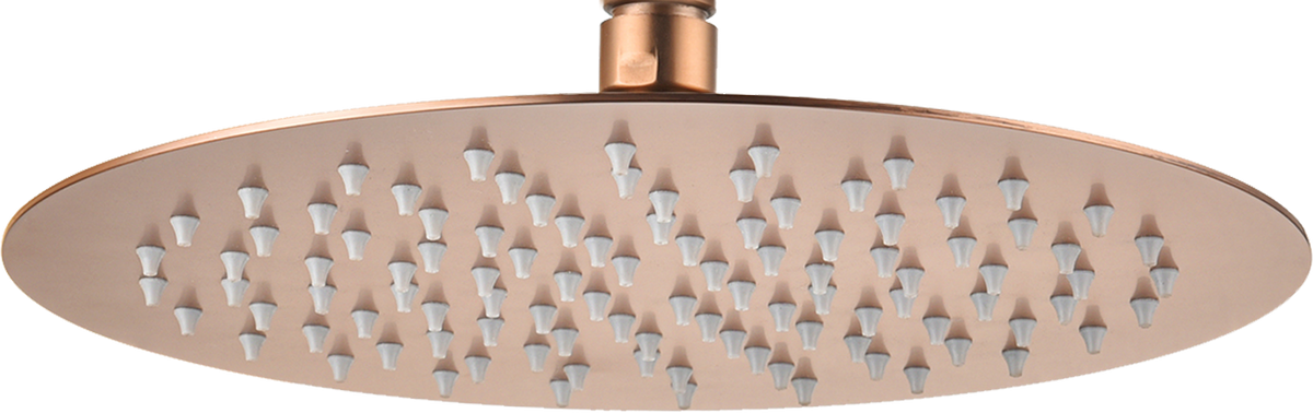 Rociador redondo de Ø20 cm Imex – Oro rosa cepillado