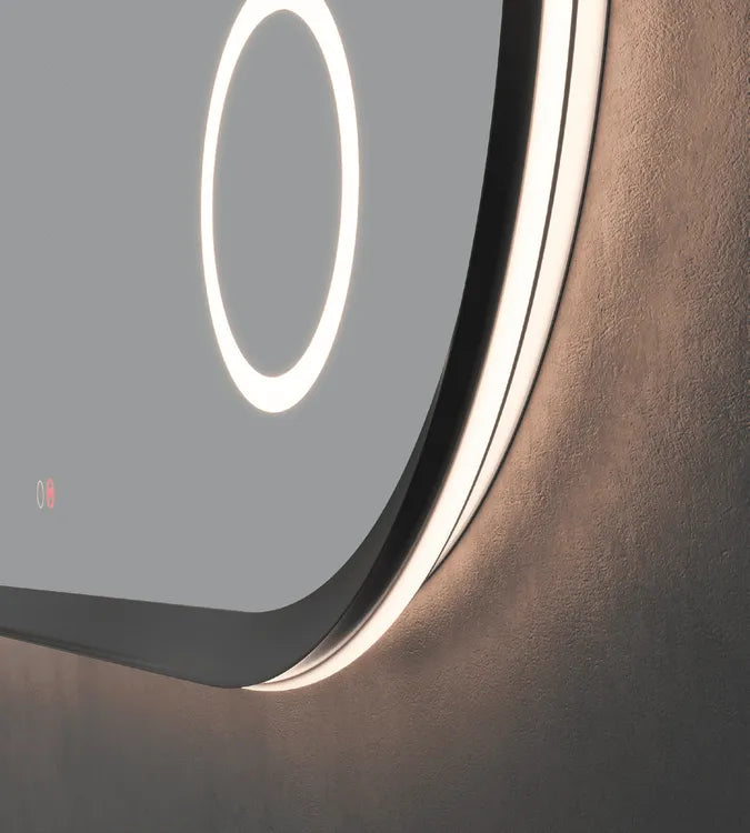 Espejo de baño LED Rimini – Negro Mate – imagen 4