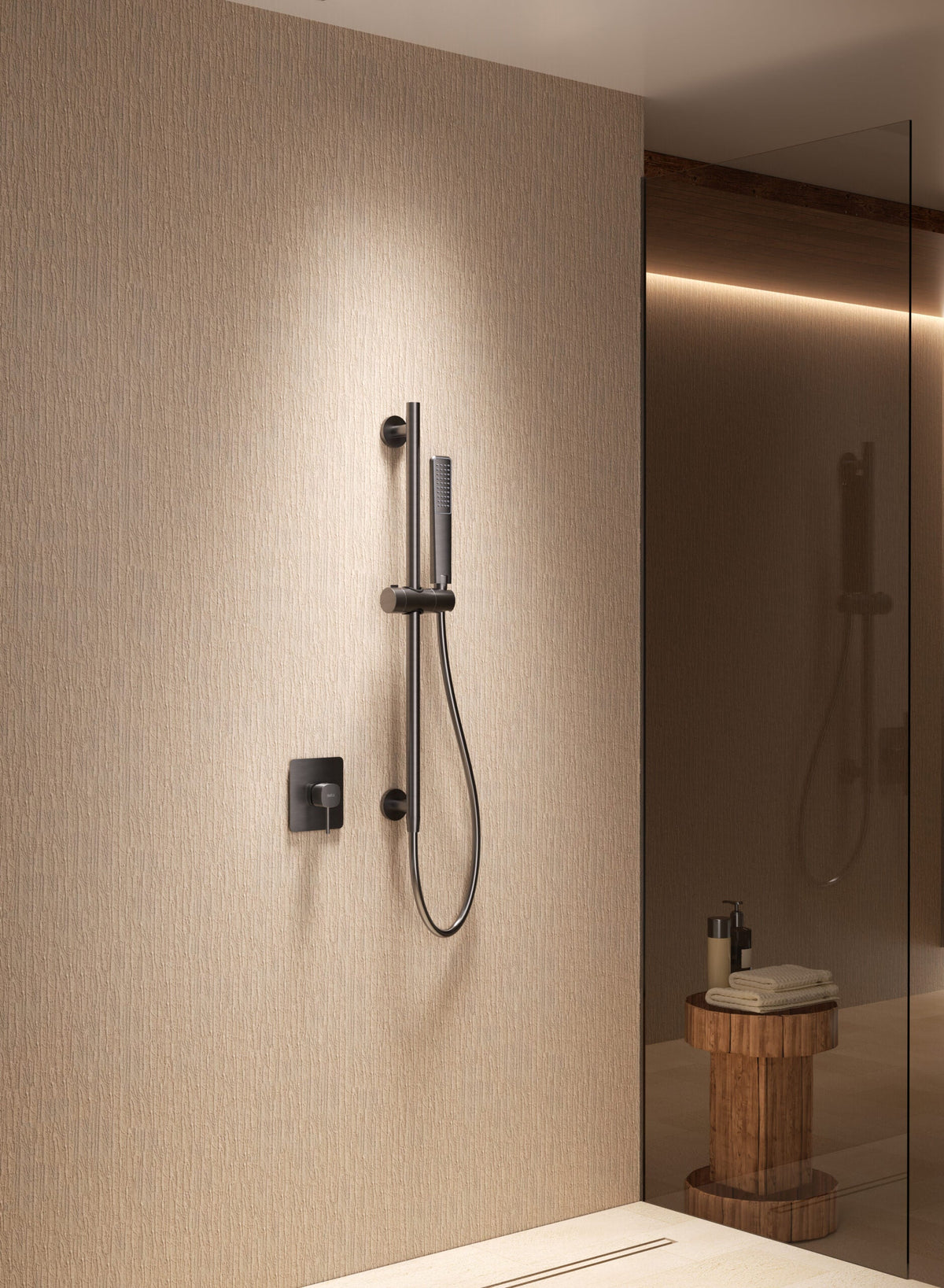 Conjunto de ducha monomando empotrado 1 vía Firenze con mango Imex – imagen 18 de 20