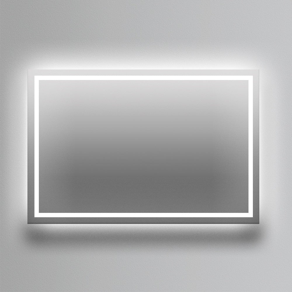 Espejo de baño LED rectangular con luz frontal Francia – imagen 6