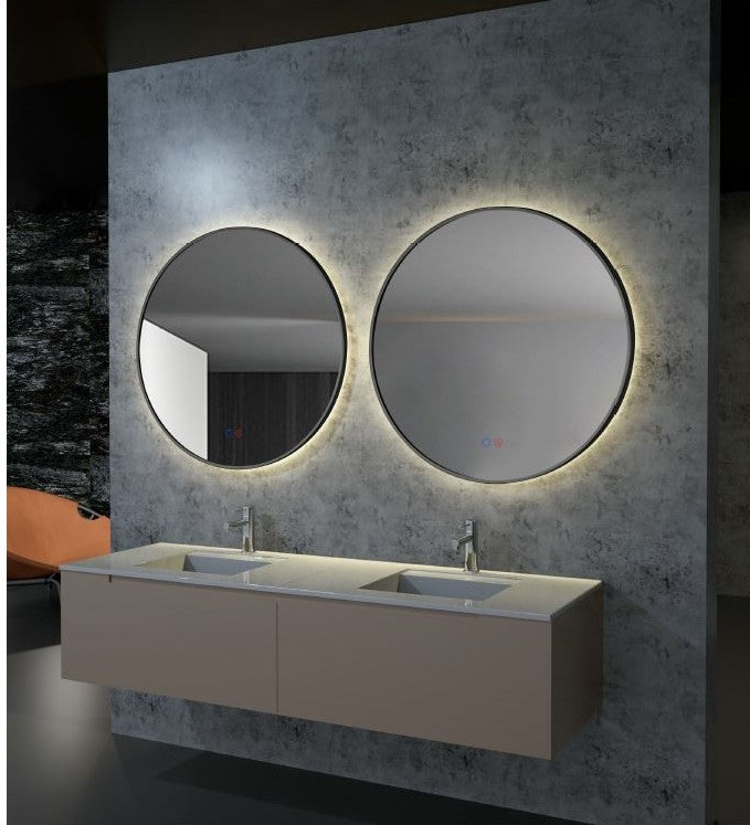 Espejo de baño LED redondo retroiluminado Fun – imagen 2