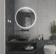 Espejo de baño LED redondo con luz frontal Londres – imagen 1