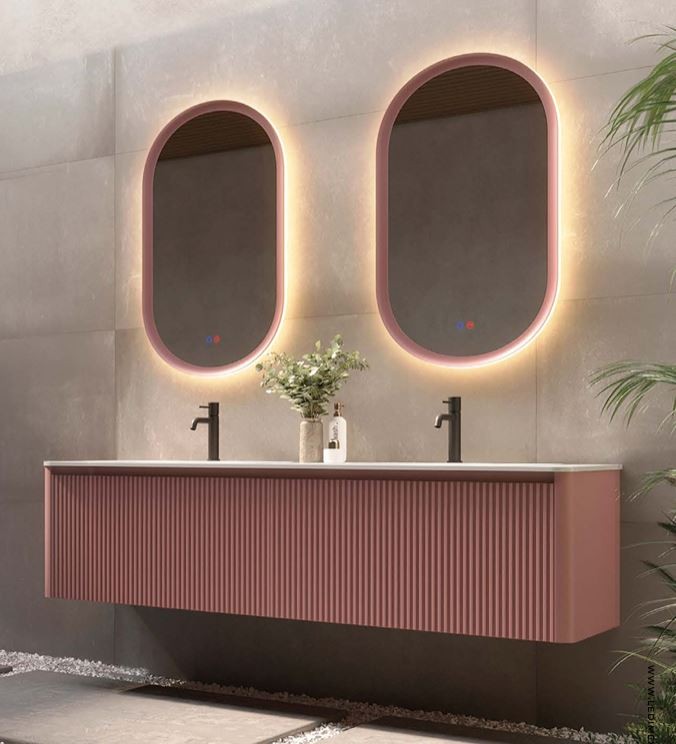 Espejo de baño rectangular sin luz Milan – imagen 4