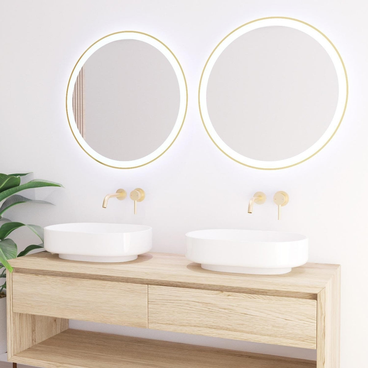 Espejo de baño LED redondo retroiluminado Vega – imagen 5