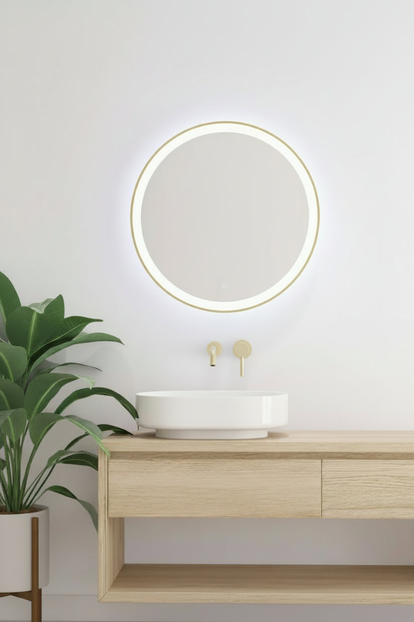Espejo de baño LED redondo retroiluminado Vega – imagen 6
